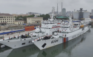 中国海警舰艇编队起航赴北太平洋开展公海渔业执法巡航