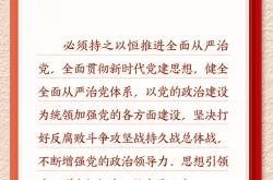 学习新语｜以党的政治建设为统领加强党的各方面建设