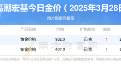 临高潮宏基现在金价多少钱一克（2025年3月28日）